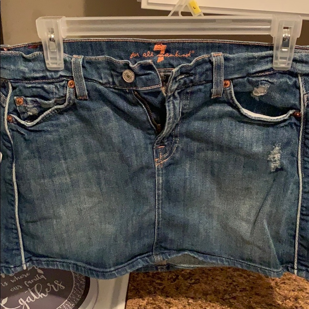 For All Mankind Jean skirt